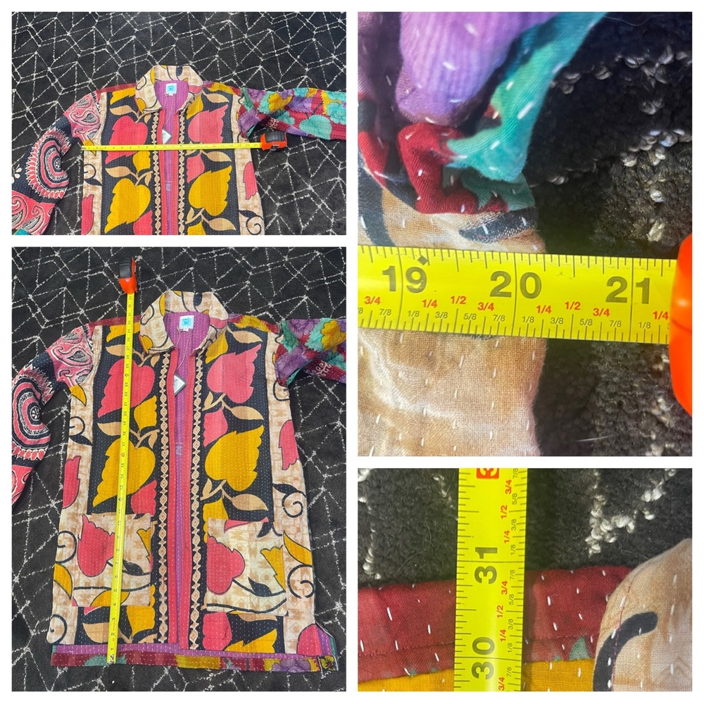 Kantha Open Jacket - Picture 3 of 5